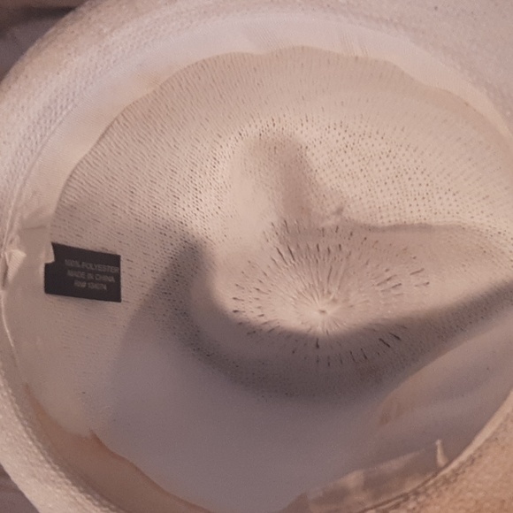 Woven Cuban Style Fedora Hat Cloud Off-White 52 cm - Picture 9 of 10